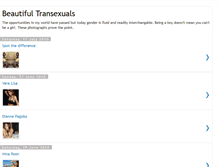 Tablet Screenshot of beautifultransexuals.blogspot.com