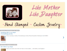 Tablet Screenshot of likemotherlikedaughterjewelry.blogspot.com