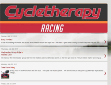 Tablet Screenshot of cycletherapyracing.blogspot.com