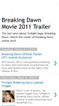 Mobile Screenshot of breaking-dawn-movie-trailer-2011.blogspot.com