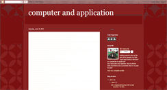 Desktop Screenshot of computerandapplication.blogspot.com