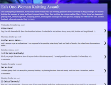 Tablet Screenshot of knittingassault.blogspot.com