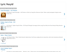 Tablet Screenshot of lyric-nasyid.blogspot.com