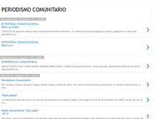 Tablet Screenshot of periodismocomunitario.blogspot.com