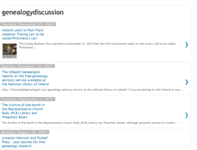 Tablet Screenshot of genealogydiscussion.blogspot.com