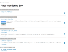 Tablet Screenshot of pinoywanderingboy.blogspot.com