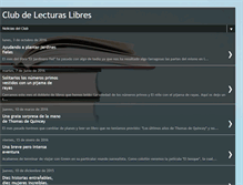 Tablet Screenshot of clubdelecturaslibres.blogspot.com