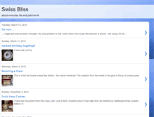 Tablet Screenshot of missswissbliss.blogspot.com