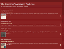 Tablet Screenshot of governorsacademyarchives.blogspot.com