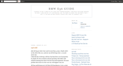 Desktop Screenshot of bmw-e36-care.blogspot.com