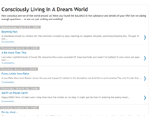 Tablet Screenshot of consciouslylivingadream.blogspot.com