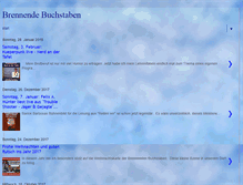 Tablet Screenshot of brennendebuchstaben.blogspot.com