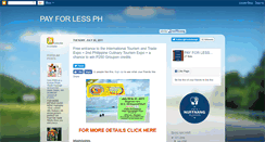 Desktop Screenshot of payforlessph.blogspot.com