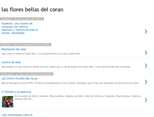 Tablet Screenshot of lasfloresbellasdelcoran.blogspot.com