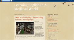 Desktop Screenshot of learningenglishinamedievalworld.blogspot.com