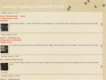 Tablet Screenshot of learningenglishinamedievalworld.blogspot.com