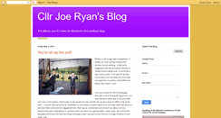 Desktop Screenshot of cllrjoeryan.blogspot.com