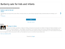 Tablet Screenshot of burberrysaleforkidsandinfants.blogspot.com