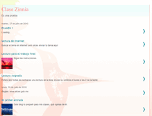 Tablet Screenshot of clasezinnia.blogspot.com