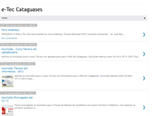Tablet Screenshot of eteccataguases.blogspot.com