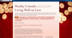 Desktop Screenshot of living-on-less.blogspot.com