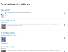 Tablet Screenshot of desnudofemeninoartistico.blogspot.com