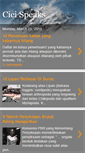 Mobile Screenshot of cicispeaks.blogspot.com