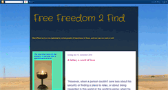 Desktop Screenshot of freefreedom2find.blogspot.com