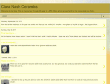 Tablet Screenshot of ciaranashceramics.blogspot.com