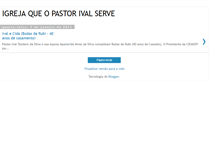 Tablet Screenshot of igrejaquepastorivalserve.blogspot.com