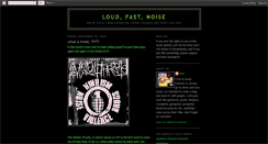Desktop Screenshot of loudfastnoise.blogspot.com