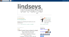 Desktop Screenshot of lindseyslovelys.blogspot.com