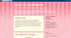 Desktop Screenshot of marysconfectionery.blogspot.com