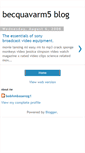 Mobile Screenshot of becquavarm5.blogspot.com