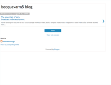 Tablet Screenshot of becquavarm5.blogspot.com