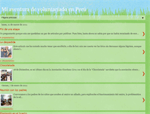 Tablet Screenshot of miaventuradevoluntariadoenperu.blogspot.com