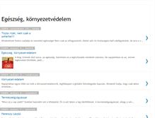 Tablet Screenshot of egeszseg-kornyezetvedelem.blogspot.com