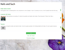 Tablet Screenshot of nailsandsuchandsuch.blogspot.com