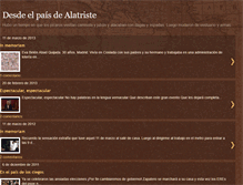 Tablet Screenshot of desdeelpaisdealatriste.blogspot.com