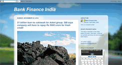 Desktop Screenshot of bankfinanceindia.blogspot.com
