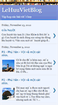 Mobile Screenshot of lehuuvietblog.blogspot.com