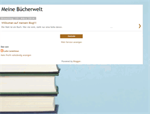 Tablet Screenshot of meinebuecherwelt.blogspot.com