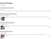 Tablet Screenshot of brettandkirsten.blogspot.com