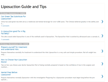 Tablet Screenshot of liposuctionguidetips.blogspot.com