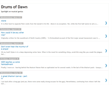 Tablet Screenshot of drumsofdawn.blogspot.com