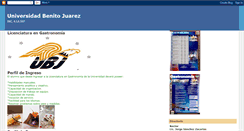 Desktop Screenshot of licenciaturagastronomiaubj.blogspot.com