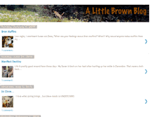 Tablet Screenshot of alittlebrownblog.blogspot.com