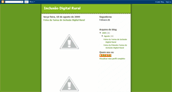 Desktop Screenshot of inclusaodigitalrural.blogspot.com