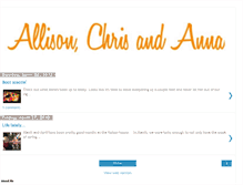 Tablet Screenshot of allisonandchrisnelson.blogspot.com