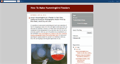 Desktop Screenshot of howtomakehummingbirdfeeders.blogspot.com